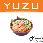 Poké bowl sur fond blanc YUZU