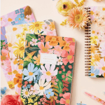 bloc note fleuris